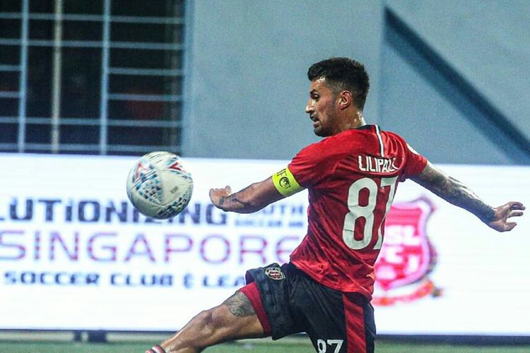 Stefano Lilipaly mencetak gol ke 4 Bali United saat kualifikasi Liga Champions Asia melawan tuan rumah Tampines Rovers yang berakhir dengan skor 3-5 di Stadion Jalan Besar Singapore, Selasa (14/01/2020) malam.