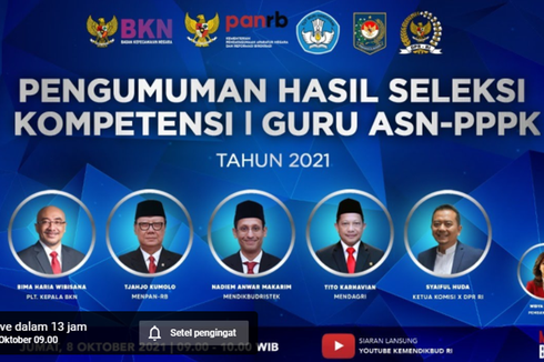 Cek Link Resmi Pengumuman Hasil Seleksi Kompetensi PPPK Guru 2021