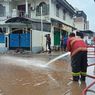 Banjir di Ciledug Indah Surut, Petugas Bersihkan Jalan dari Lumpur dan Batu