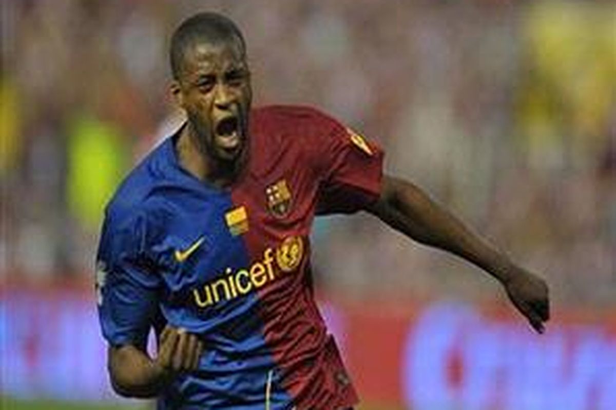Gelandang Barcelona, Yaya Toure.