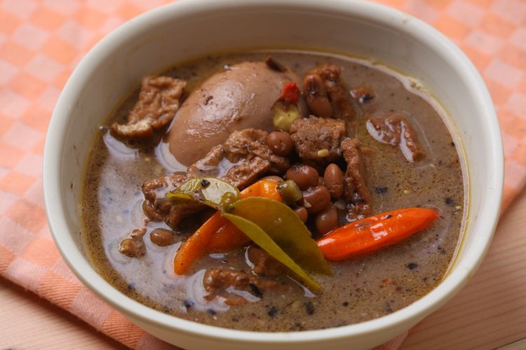 Resep Brongkos Daging Sapi Sayur Kuah Santan Pakai Keluak