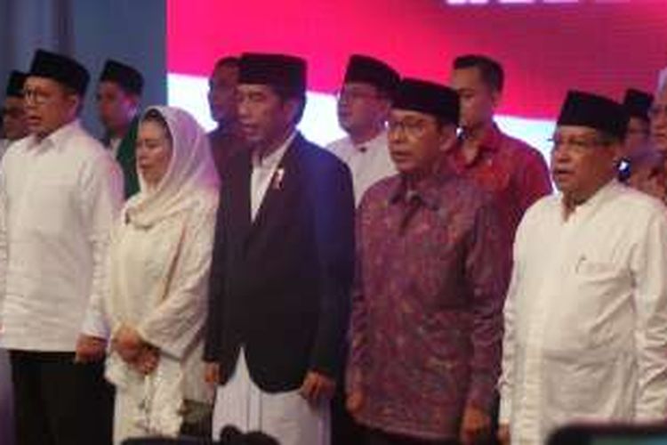 Presiden Joko Widodo menghadiri haul Gus Dur di Jakarta, Jumat (23/12/2016)