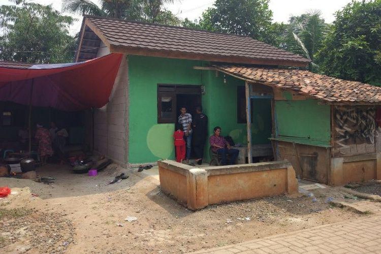 Rumah Lastri, penerima bantuan dari Habitat for Humanity Indonesia dan Intiland, di Kampung Pekong, Desa Saga, Kecamatan Balaraja, Kabupaten Tangerang. Gambar diambil Sabtu, (5/8/2017).