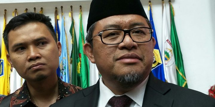 Gubernur Jawa Barat, Ahmad Heryawan ketika ditemui di Kantor Kementerian Dalam Negeri RI, Jakarta, Rabu (25/4/2018). 