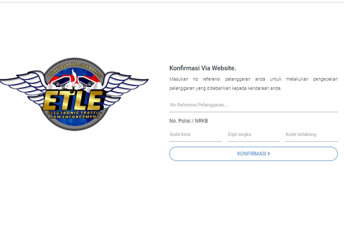 Cara Konfirmasi Tilang Elektronik secara Online