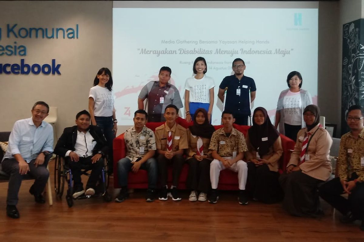 Diskusi publik Merayakan Disabilitas Menuju Indonesia Maju, yang digelar Yayasan Helping Hands pada Rabu, 14 Agustus 2019 di Ruang Komunal Indonesia from Facebook, Jakarta.