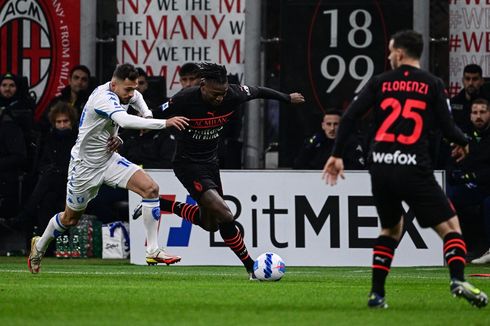 HT AC Milan Vs Empoli: Bek Serbabisa Cetak Gol, Rossoneri Memimpin 1-0