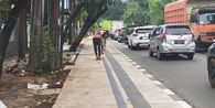 Trotoar Puspiptek yang Dikritik Warga Bukan Kewenangan Pemkot Tangsel