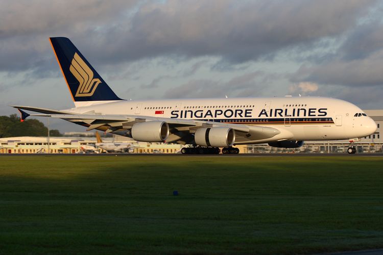 Ilustrasi maskapai Singapore Airlines. Baru-baru ini muncul ancaman bom di pesawat Singapore Airlines saat terbang.