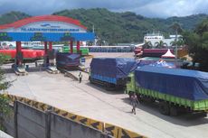 Dermaga Padangbai Rusak, Truk Menumpuk di Pelabuhan Lembar Lombok