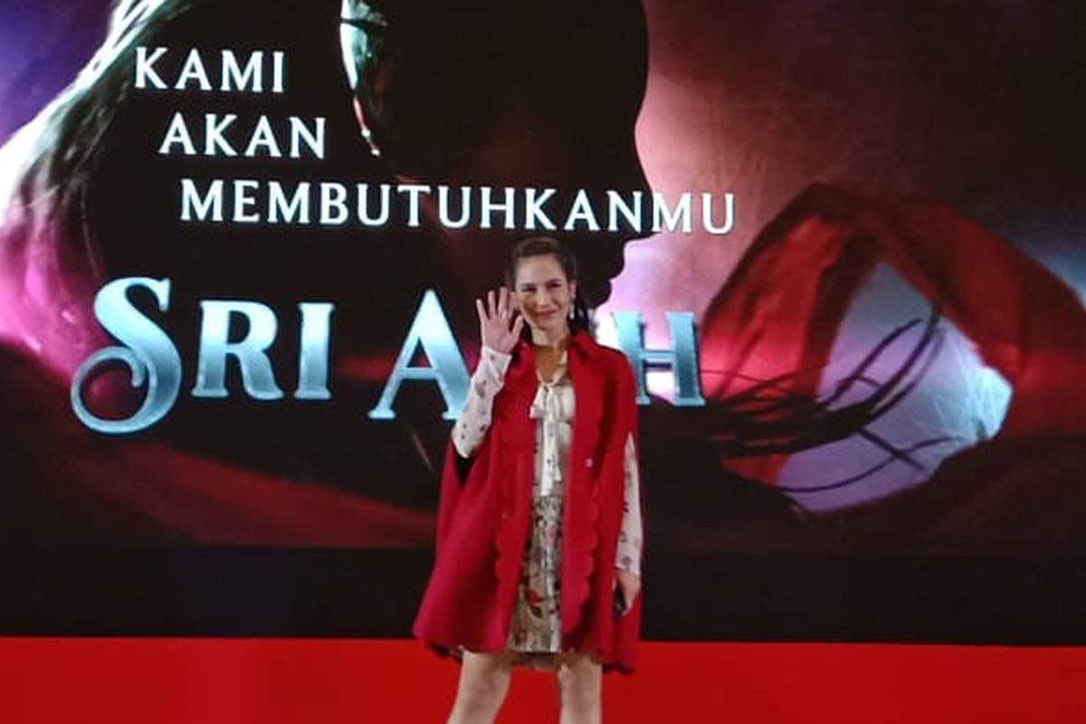 Pevita Pearce diperkenalkan oleh Jagat Sinema Bumilangit sebagai pemeran karakter Sri Asih dalam film Sri Asih di Atrium Senayan City, Jakarta Pusat, Sabtu (21/9/2019).