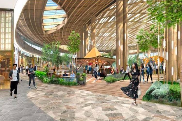 Living World Kota Wisata, mal terbesar di timur Jakarta dan Bogor, mengusung koncept eco-friendly.