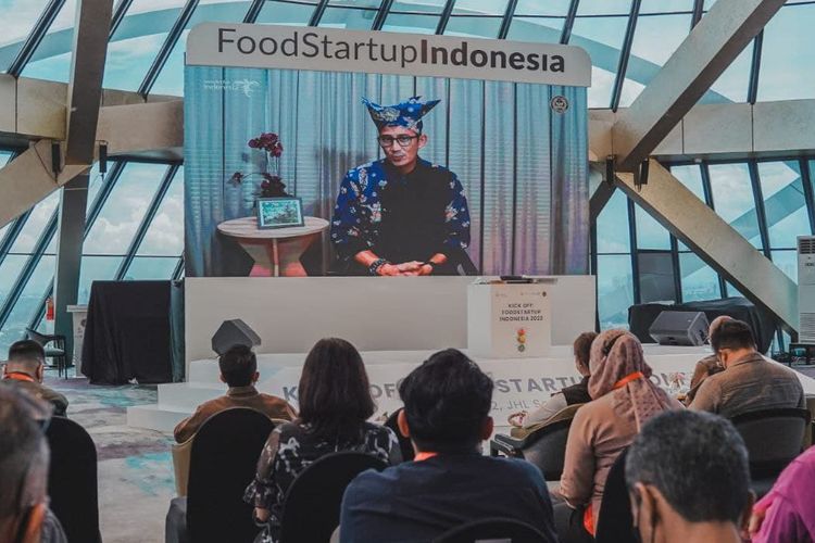 Acara kick off Food Start Up Indonesia (FSI) 2022. 