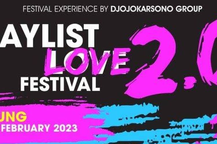 Poster Playlist Love Festival 2023.