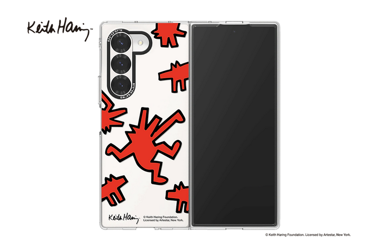 Samsung Z Fold 6 case Keith Haring Slickback Slim Impression