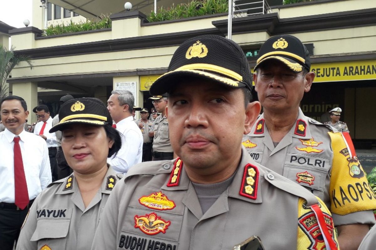 Kapolres Metro Jakarta Utara Kombes Budhi Herdi Susianto di Malolres Metro Jakarta Utara, Selasa (19/2/2019).