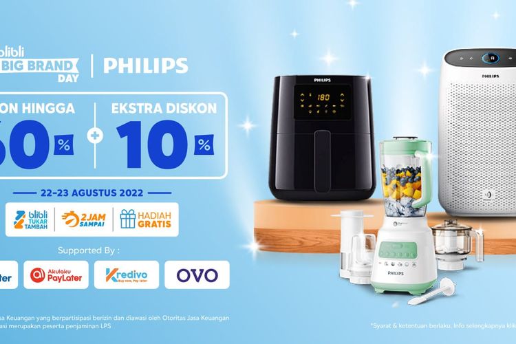 Lewat Philips Big Brand Day, Blibli Beri Promo Hingga 60 Persen