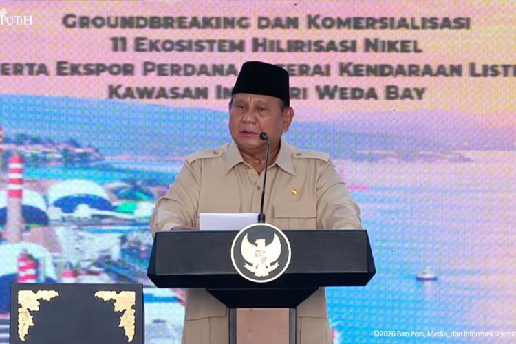 Prabowo Resmikan Ekspor Perdana Baterai Listrik dan 4 Proyek Industri di IWIP Halmahera Tengah