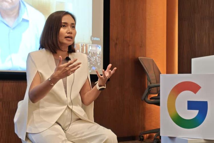 Veronica Utami, Country Director Google Indonesia saat memaparkan laporan e-Conomy SEA 2025 di kantor Google Indonesia di Jakarta, Kamis (13/11/2025).