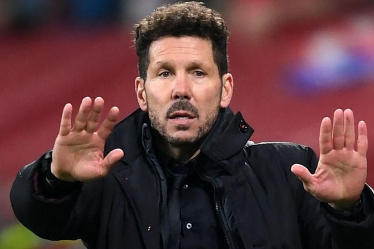Pelatih Atletico Madrid, Diego Simeone.