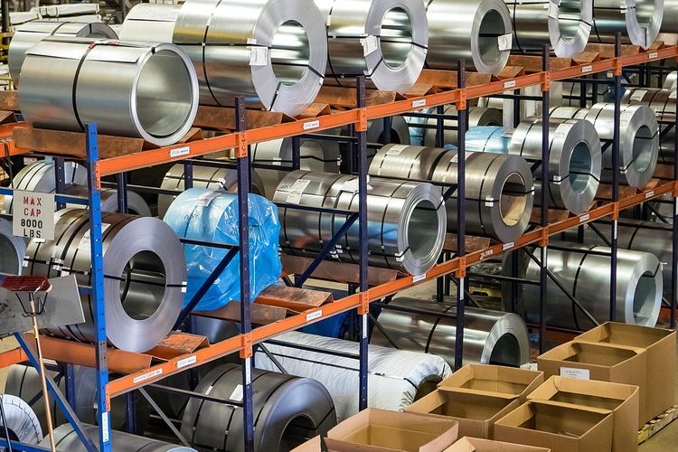 Ilustrasi coil baja.