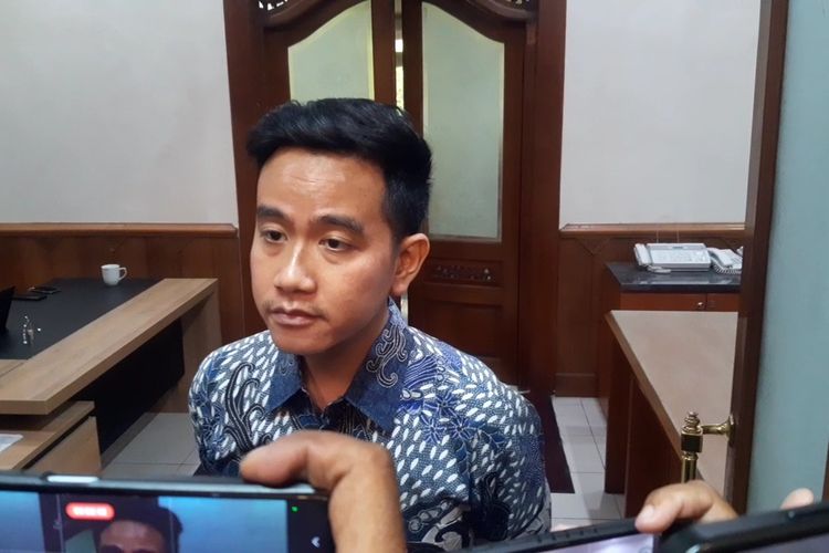 Wali Kota Solo, Gibran Rakabuming Raka di Solo, Jawa Tengah, Kamis (16/11/2023).
