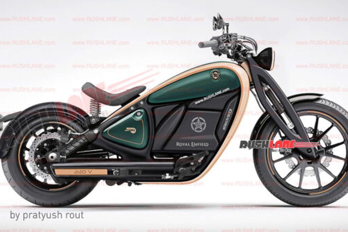 Render motor listrik Royal Enfield