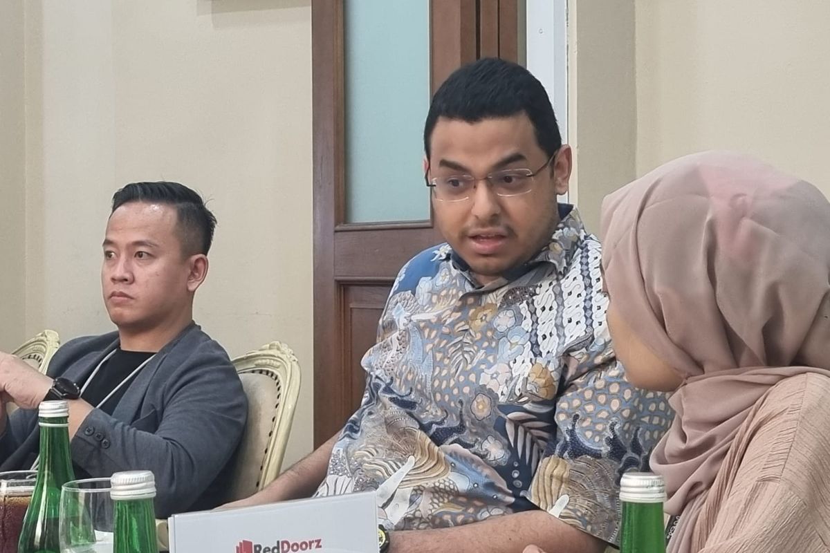 VP Operations and Multi-Brand RedDoorz Indonesia Adil Mubarak saat Media Luncheon di Madame Delima, Jakarta, Kamis (5/10/2023).