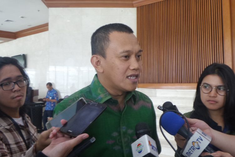 Sekretaris Jenderal Partai Kebangkitan Bangsa (PKB), Abdul Kadir Karding di Kompleks Parlemen, Senayan, Jakarta, Kamis (27/7/2017).