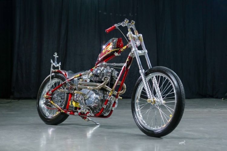 Yamaha XS650 skinny chopper Three Monkeys Engineering