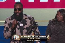 James Harden Kalahkan LeBron James sebagai MVP NBA 2018