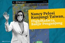 INFOGRAFIK: FlightRadar24 Dibanjiri Pengunjung Sebelum Nancy Pelosi Tiba di Taiwan