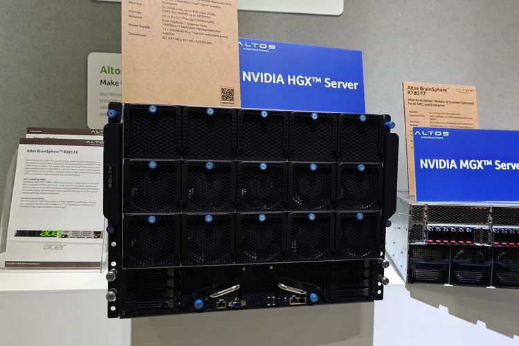 Server Altos BrainSphere R880 F6 rilis di Computex 2025