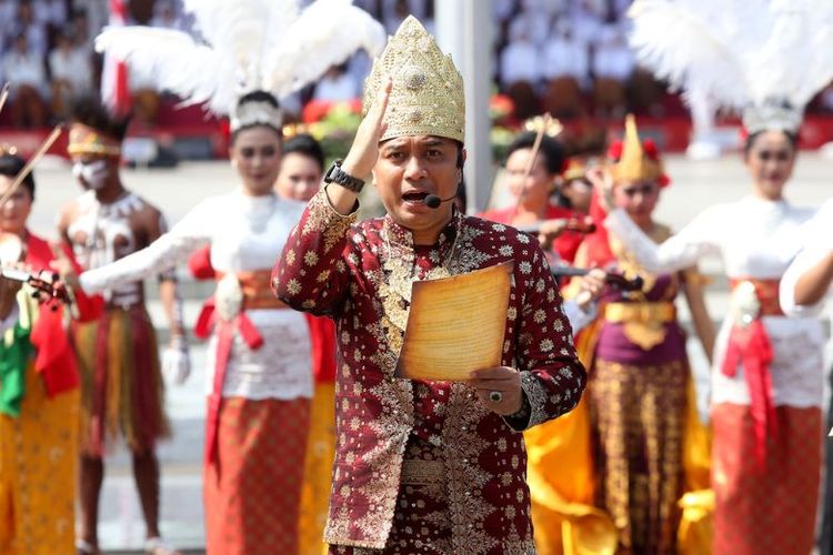 Pemkot Surabaya gelar Deklarasi Surabaya Damai bersamaan dengan momentum Hari Sumpah Pemuda di Balai Kota Surabaya, Jumat (28/10/2022).