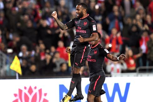 Alexandre Lacazette Cetak Gol, Arsenal Menang 