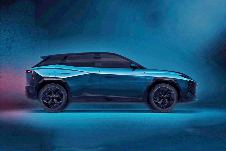 Siluet SUV Omoda C3 Bagian Samping