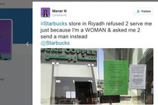 Pemisah Jender Roboh, Wanita Dilarang Masuk ke Starbucks di Arab Saudi