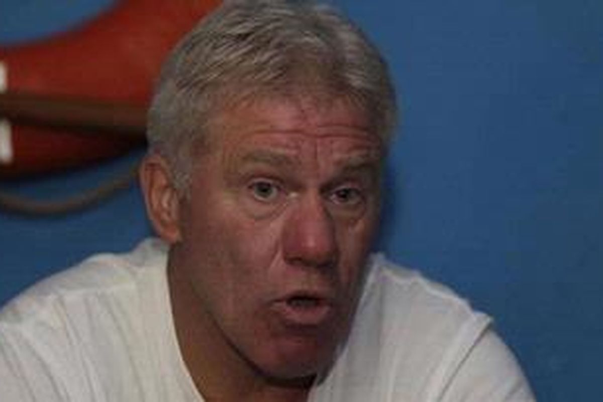 Pelatih tim nasional sepak bola Indonesia Wim Rijsbergen.