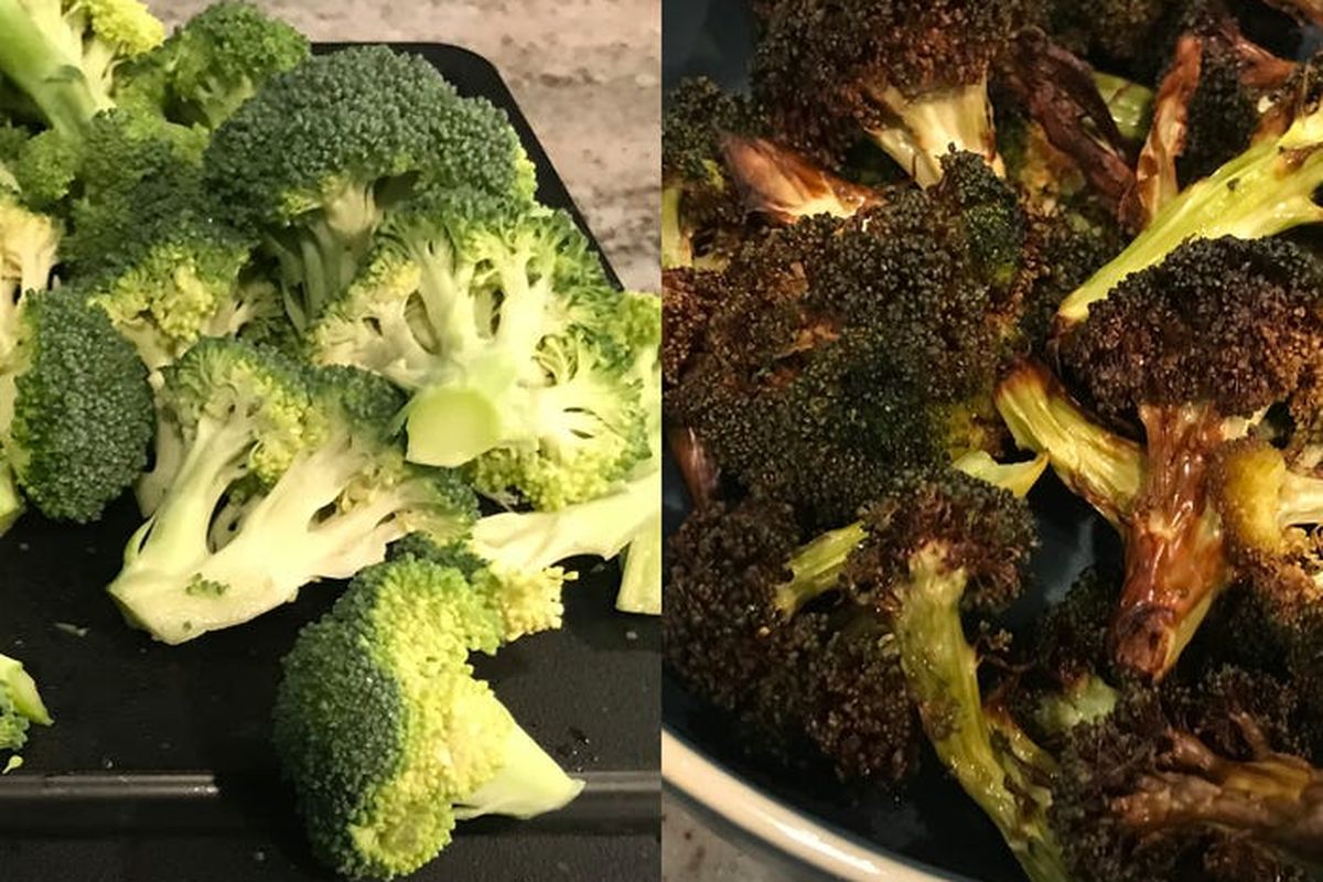 Cara memasak brokoli dengan air fryer agar rasanya renyah seperti keripik kentag.