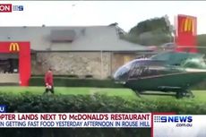 Lapar, Pilot Daratkan Helikopternya di Dekat Gerai McDonald's