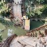 Jembatan di Tabalong Kalsel Ambruk Saat Dilewati Truk Bermuatan 7 Penumpang, 1 Orang Tewas