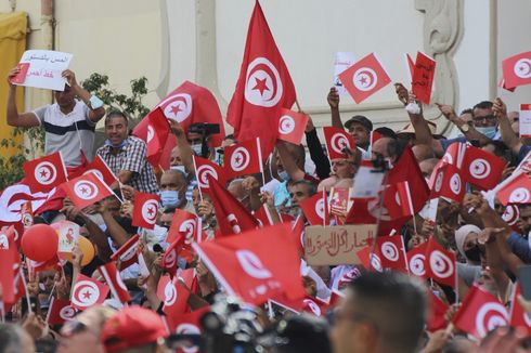 Demo Besar di Tunisia, 2.000 Orang Protes Kudeta Presiden Kais Saied