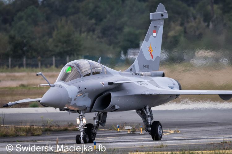 Pesawat tempur Dassault Rafale pertama pesanan TNI-AU registrasi T-0301 di pabrik Dassault Aviation di Bordeaux-Mérignac, Perancis.
