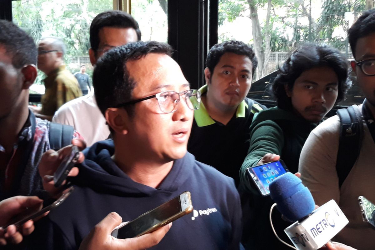 Ustaz Yusuf Mansur di Hallf Patiunus, Jakarta, Rabu (13/2/2019).