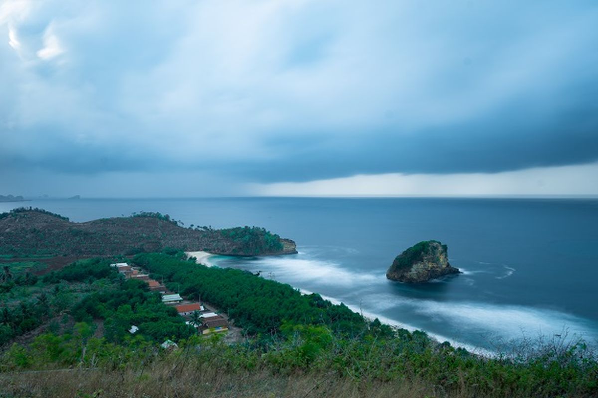 Ngudel Beach in Malang, East Java province. 