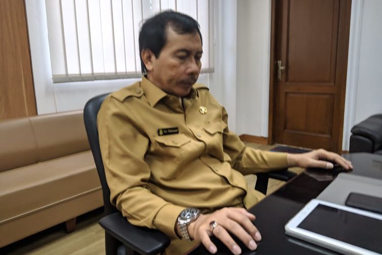 Kepala Dinas Tenaga Kerja Kota Tangerang, Rakhmansyah saat ditemui di kantornya, Tangerang, Selasa (3/12/2019).