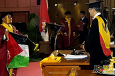 Wisudawan Unpad Bentangkan Bendera Palestina, Rektor: Itu Tak Langgar Aturan