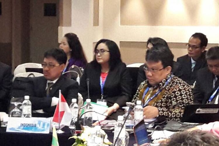Delegasi Indonesia yang diwakili Kementerian Ketenagakerjaan dalam Pertemuan Pejabat Senior Ketenagakerjaan ASEAN yang berlangsung di Singapura, 03-06 Mei 2017