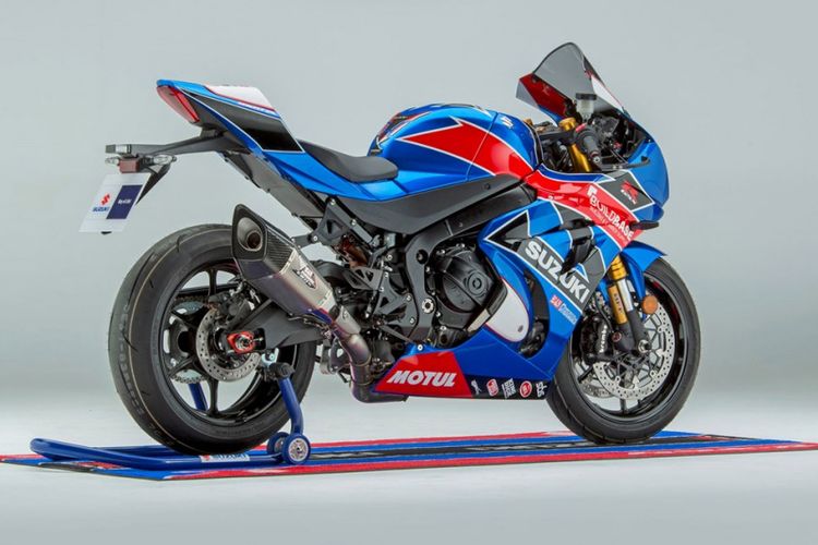 Suzuki GSX-R1000R edisi khusus liveri tim Buildbase Suzuki diproduksi hanya 50 unit