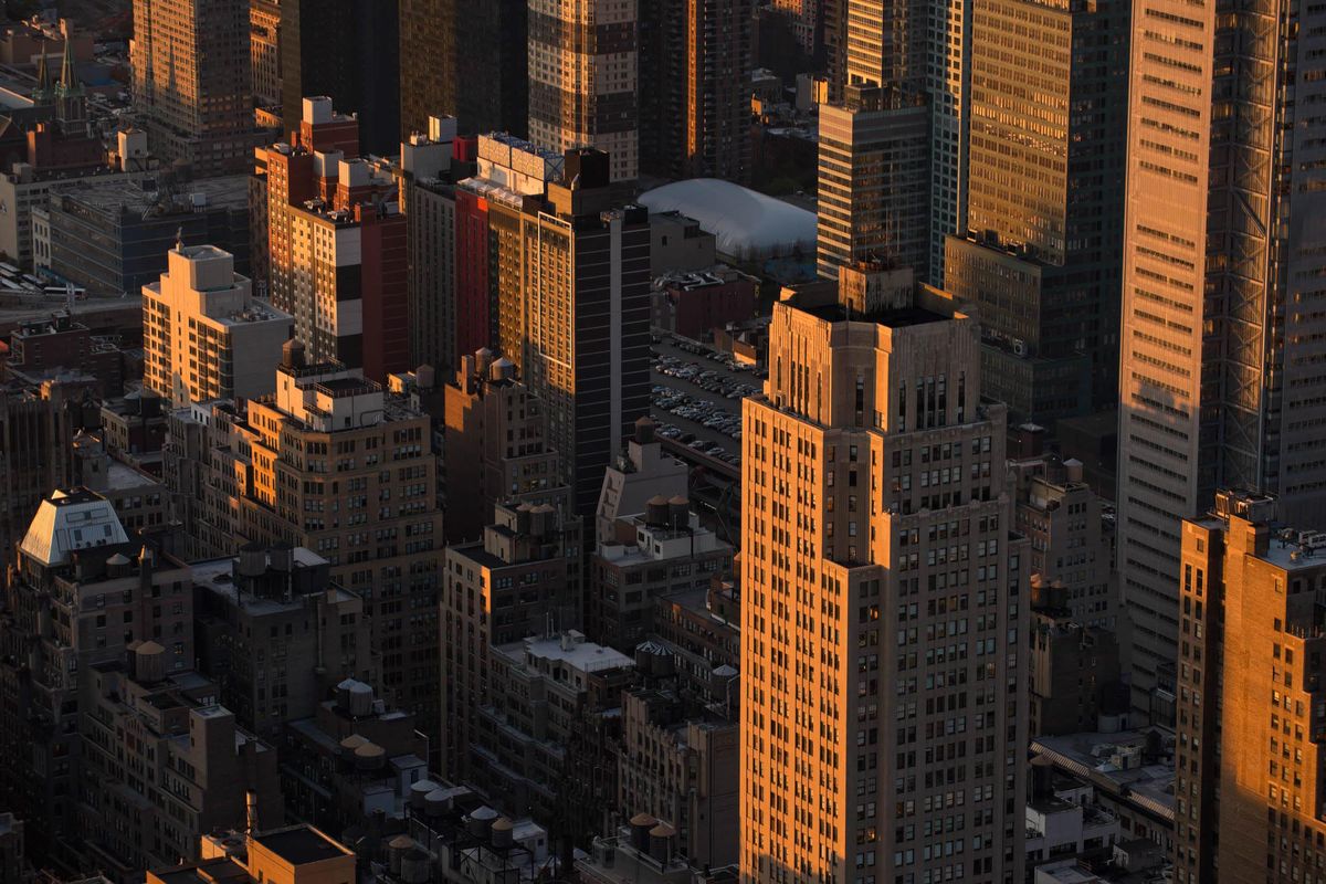 Empire State Building, Manhattan, New York City, Amerika Serikat.